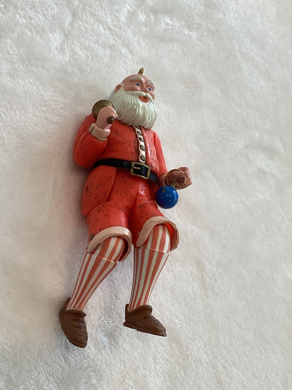Vintage Hallmark Keepsake Ornament Jointed Old-Fashioned Santa Claus Christmas